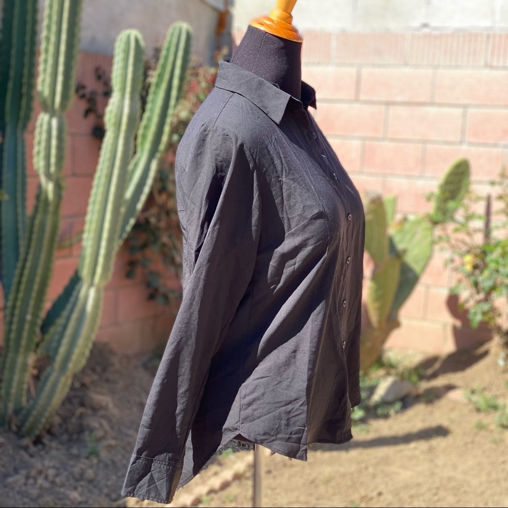 Long Black Button Down - image 3